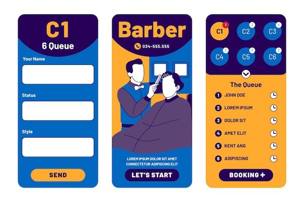 Barber shop booking application