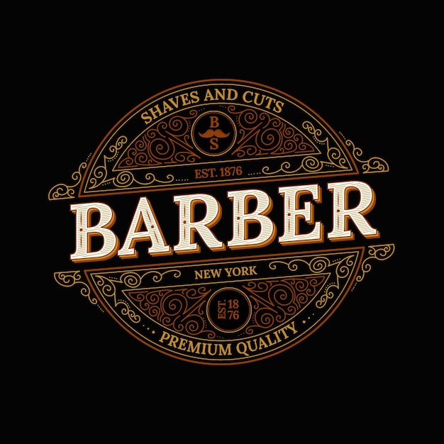 Barber shop logo design