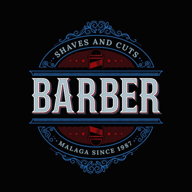 Barber shop logo design