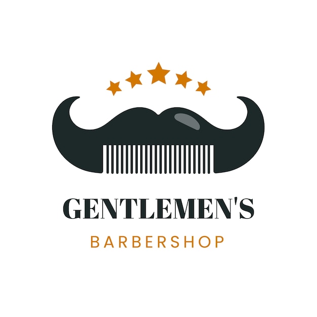 Barbershop logo template design