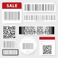 Free vector barcode and qr code collection