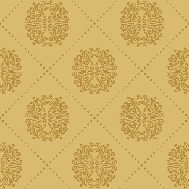 Baroque vintage seamless background. Pattern 