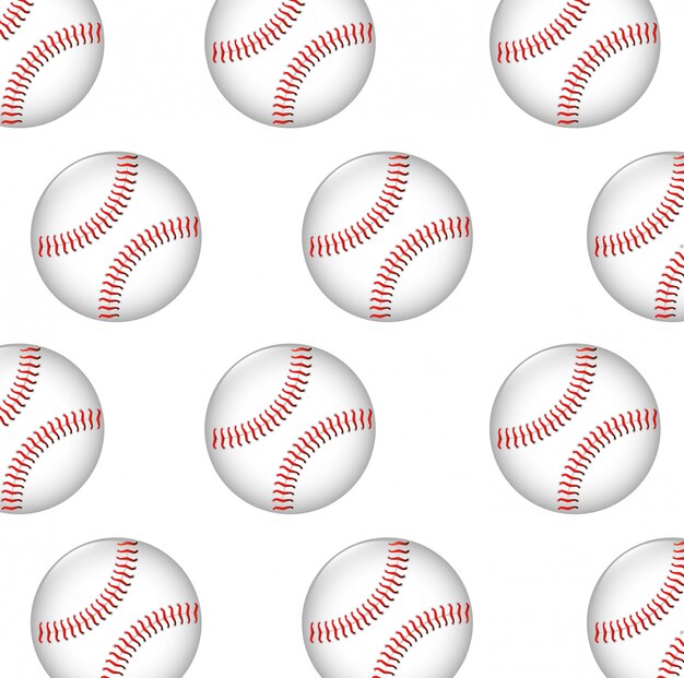 baseball ball seamless pattern graphic