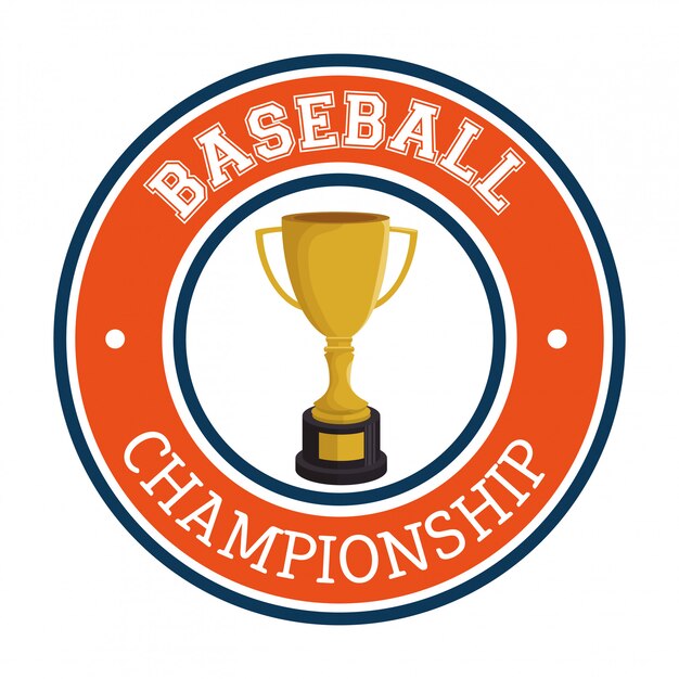 baseball club sport label trophy