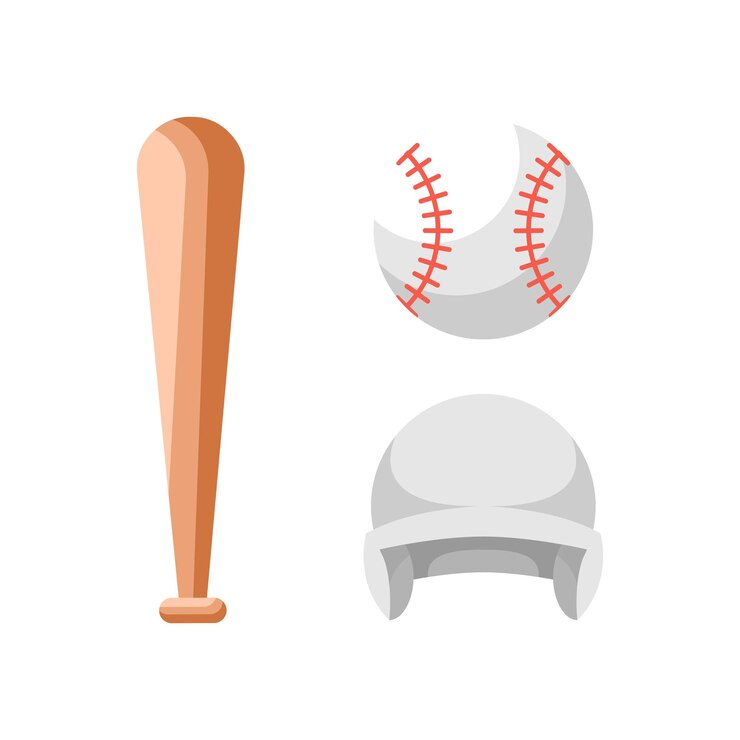 Free Vector baseball equipment illustration