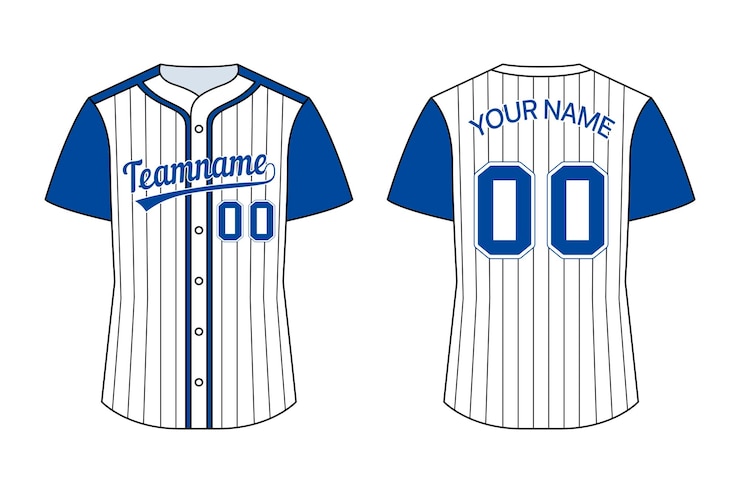 मुफ़्त वेक्टर baseball shirt front and back