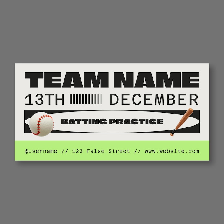 मुफ़्त वेक्टर baseball team rectangle banner design