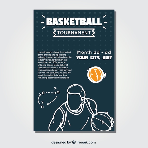 Basketball Player Sketch Booklet