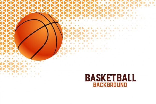 Free vector basketball championship tournament background with triangle patterns