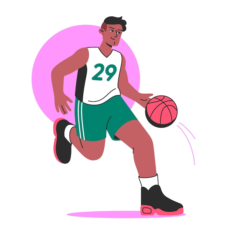 Free Vector basketball  concept illustration