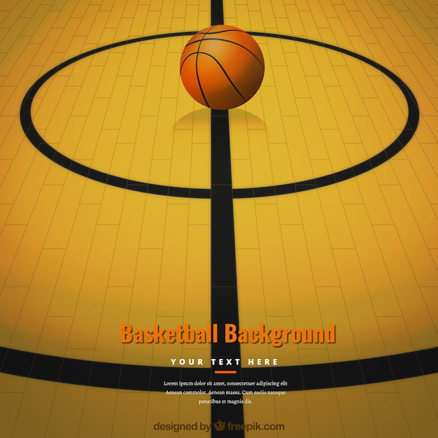 Free vector basketball court background