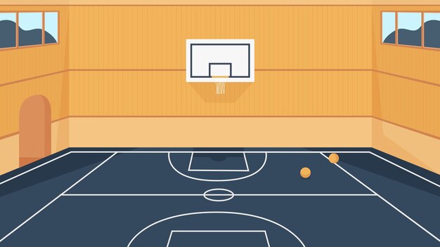 無料のベクター バスケットボールコートベクトル