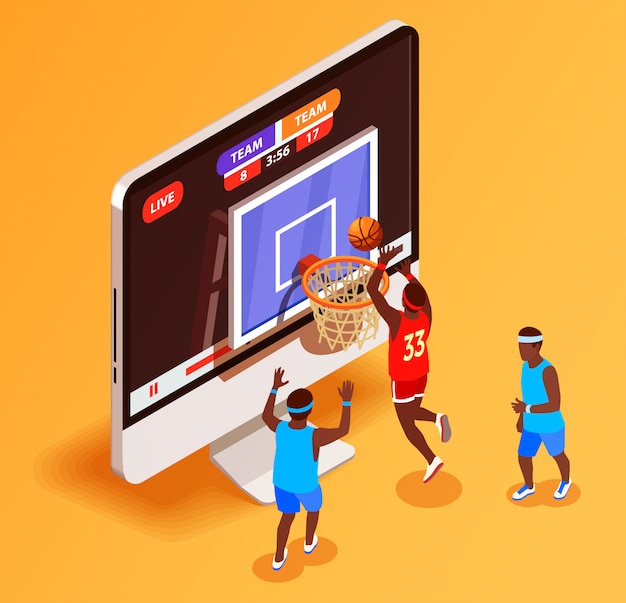 Basketball online isometric