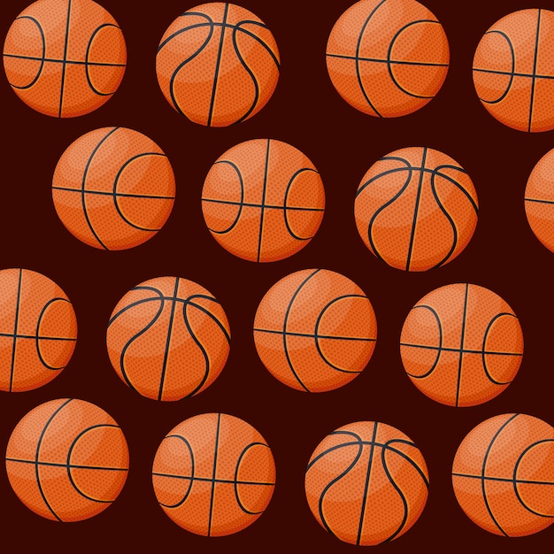 Basketball sport game pattern