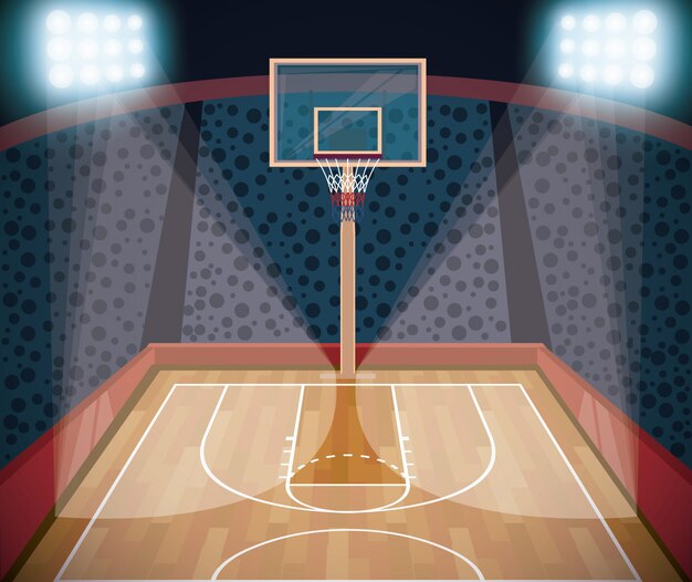 Баскетбол спортивная игра декорации мультфильм