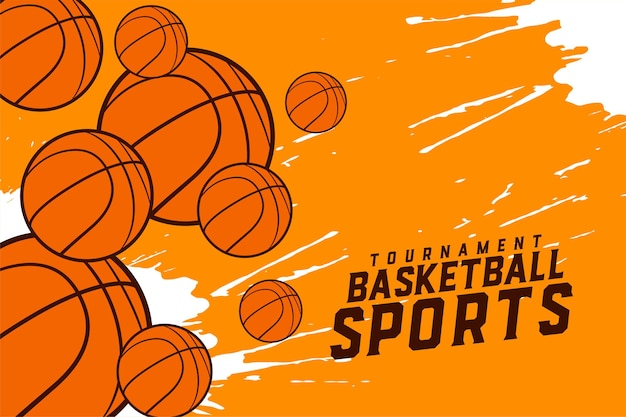 Free Vector basketball sports tournament design