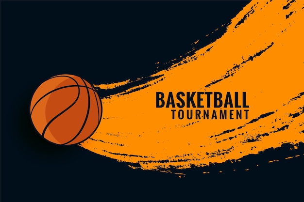 Бесплатное векторное изображение Баскетбольный турнир игры спортивные абстрактный фон