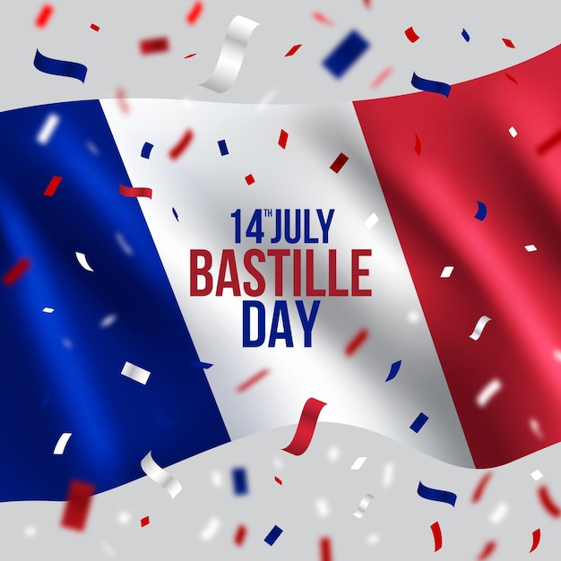 Free vector bastille day celebration