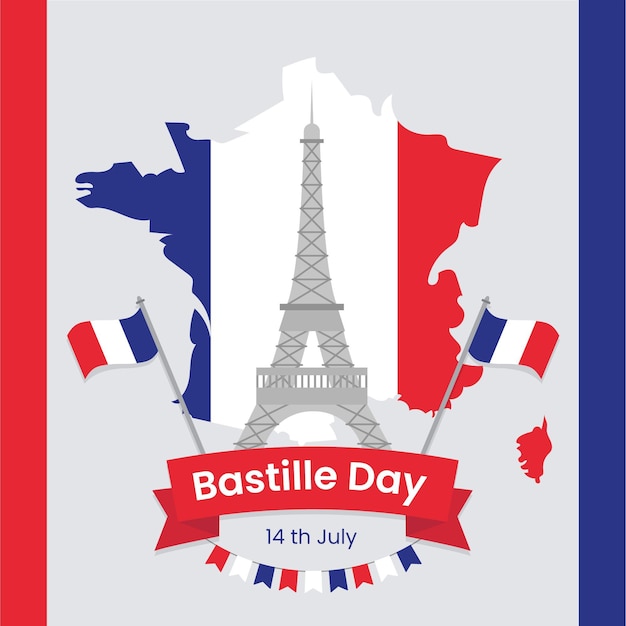 Bastille day event concept