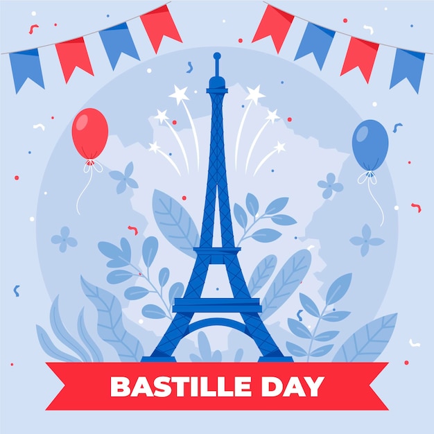 Bastille day illustration