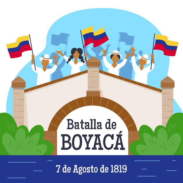 Batalla de boyaca illustration