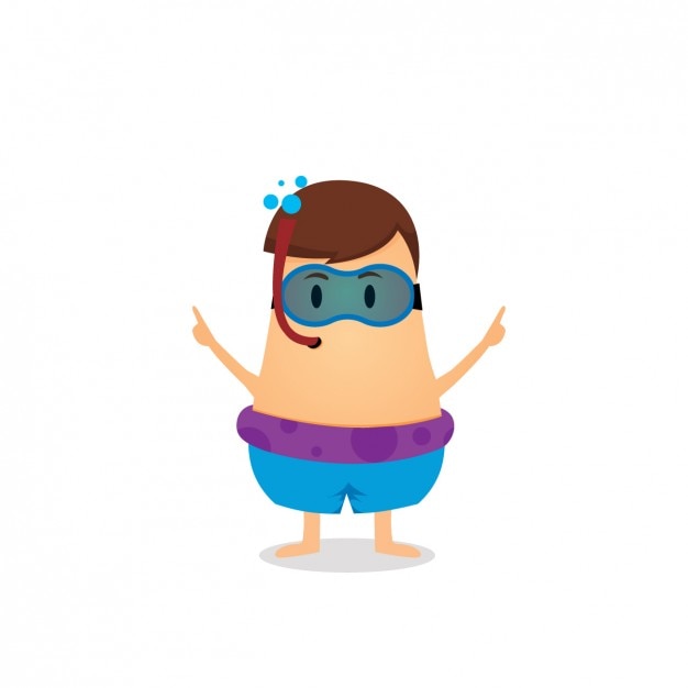 Free vector bather avatar design