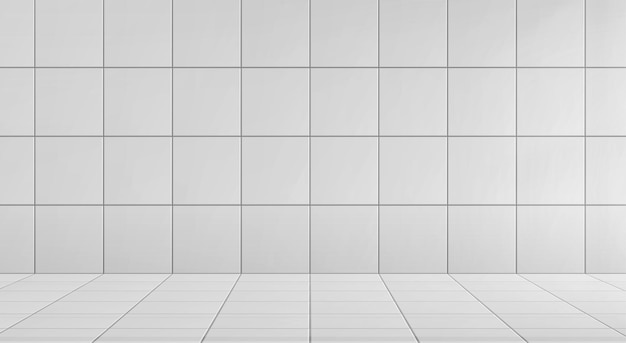 セラミックタイルの壁と床を備えたバスルームスタジオ