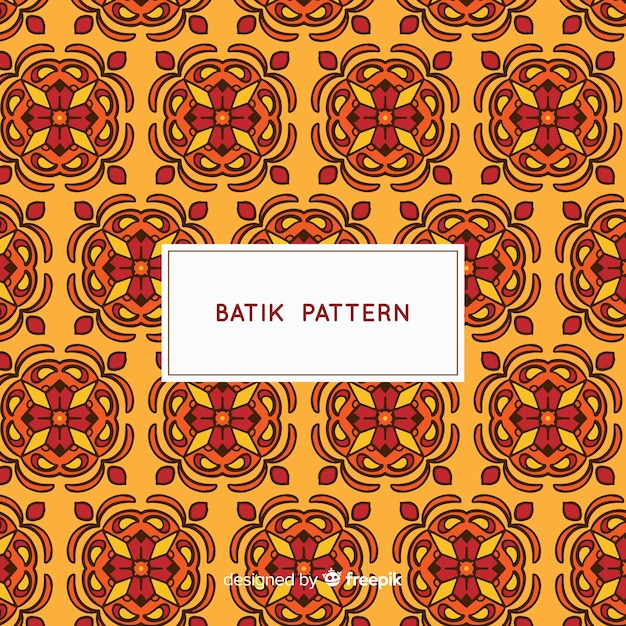 Free vector batik pattern template