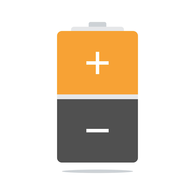 Free Vector battery flat style