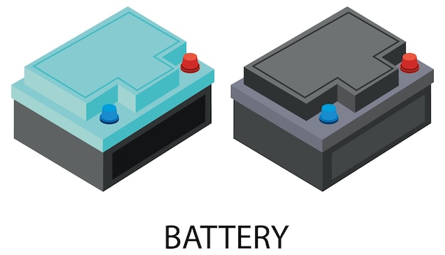 Vettore gratuito concetto di vettore di potenza della batteria