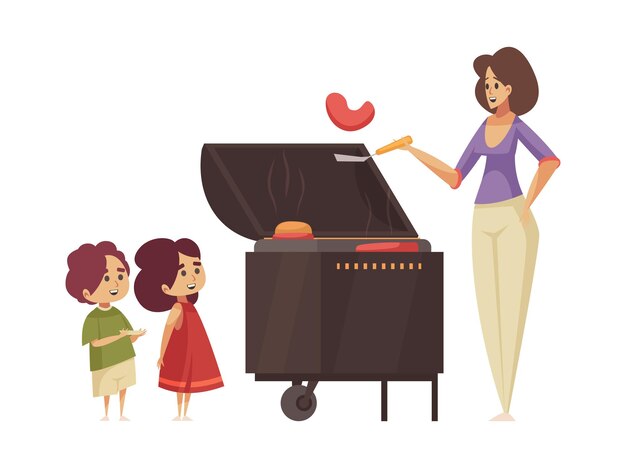 Bbq Party Illustration