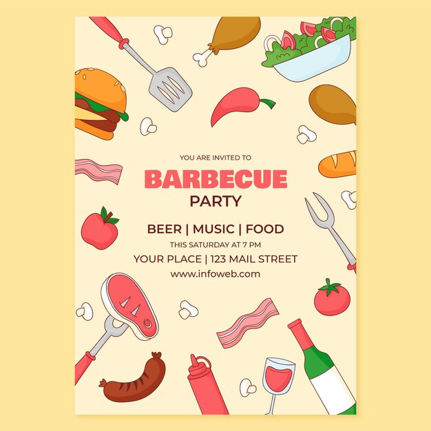 bbq party invitation template