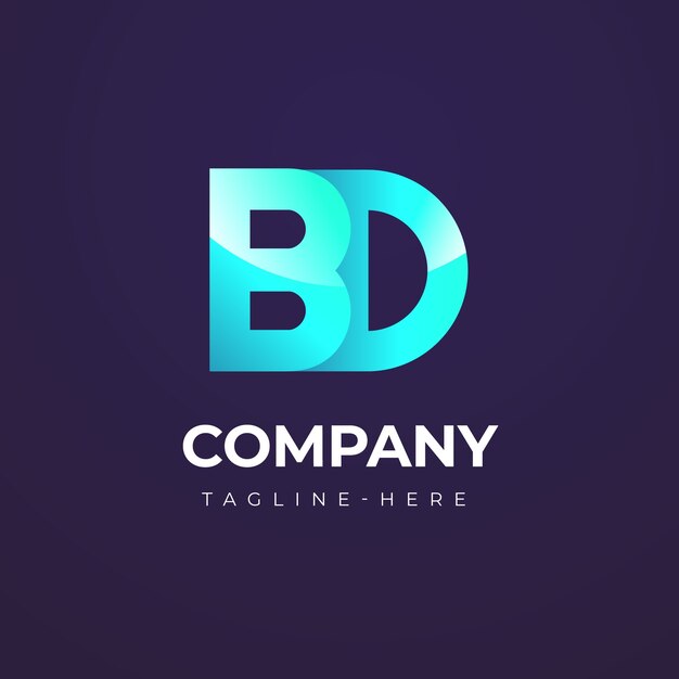 Bd logo design template