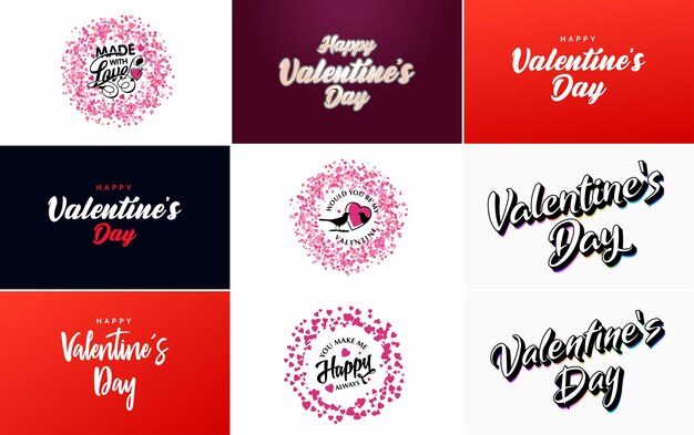 Бесплатное векторное изображение Надпись be my valentine с изображением сердца подходит для использования в открытках и приглашениях ко дню святого валентина.