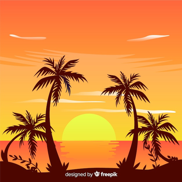 Free vector beach background