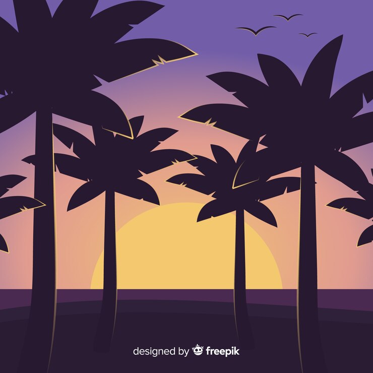 Free Vector beach background
