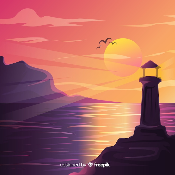 무료 Vector 해변 배경
