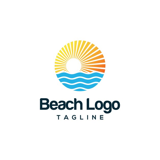 Download Free Beach Logo Design Premium Vector Use our free logo maker to create a logo and build your brand. Put your logo on business cards, promotional products, or your website for brand visibility.