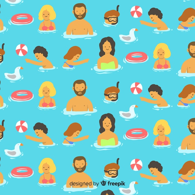 Free vector beach pattern