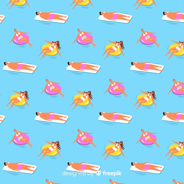 Free Vector beach pattern