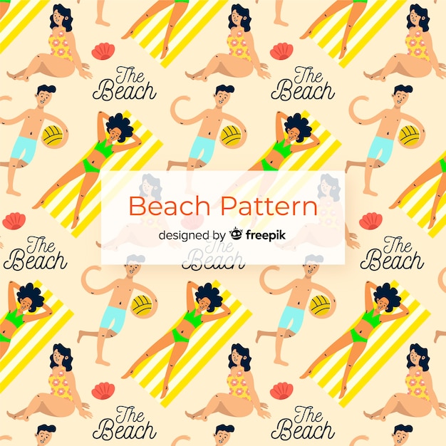 Free vector beach pattern