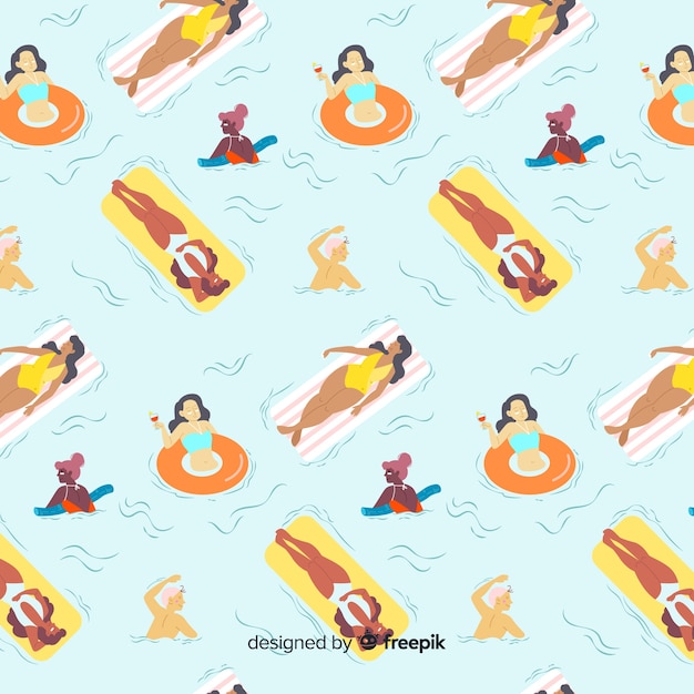 Free vector beach pattern