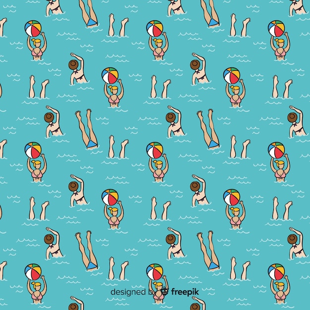 Free vector beach pattern