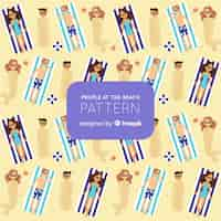 Free vector beach pattern