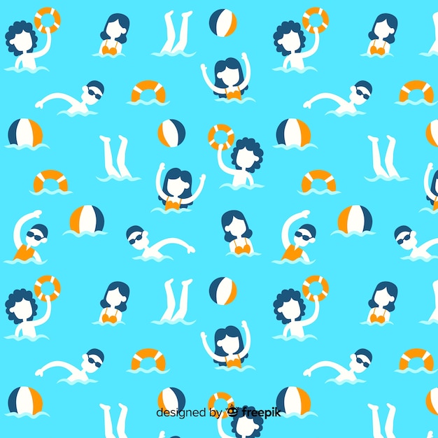 Free vector beach pattern