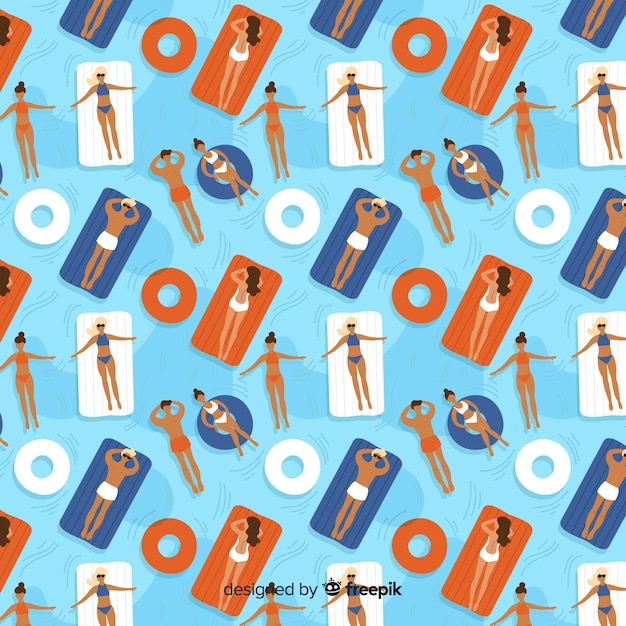 Free vector beach pattern