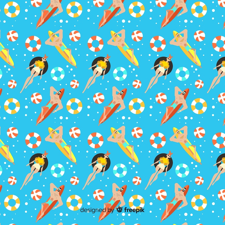 Free Vector beach pattern