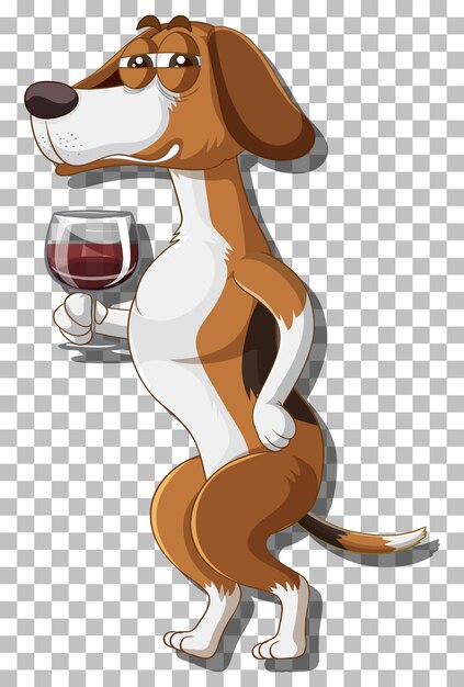 Beagle dog cartoon character