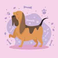 Free vector beagle dog mascot