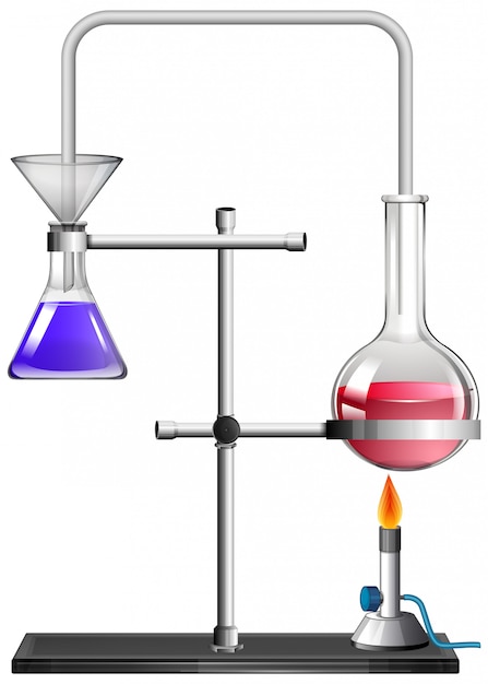 Beakers with liquid inside